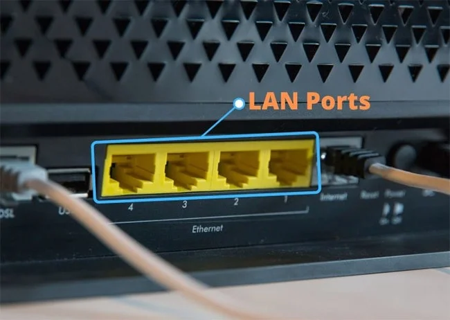 Perbezaan antara port WAN dan port LAN