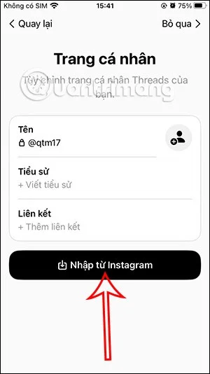 Instruções para criar uma conta no Threads, a mais nova rede social do Meta