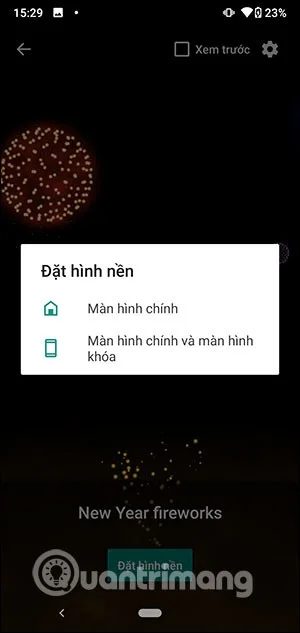 Hoe je live wallpaper-vuurwerk instelt om nieuwjaar 2021 te vieren
