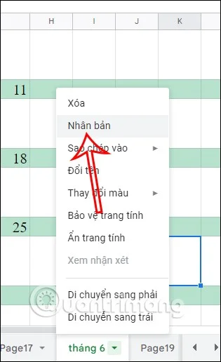 Comment créer un calendrier dans Google Sheets