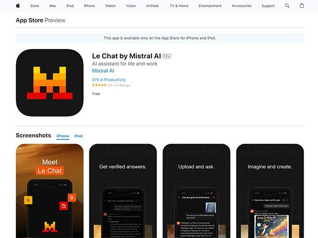 Mistral AI launches Android and iOS versions of chatbot Le Chat, what's interesting?