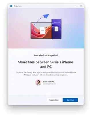 Microsoft admite oficialmente compartir archivos de iPhone a Windows mediante la aplicación Phone Link