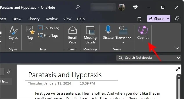 Cómo usar Copilot en OneNote