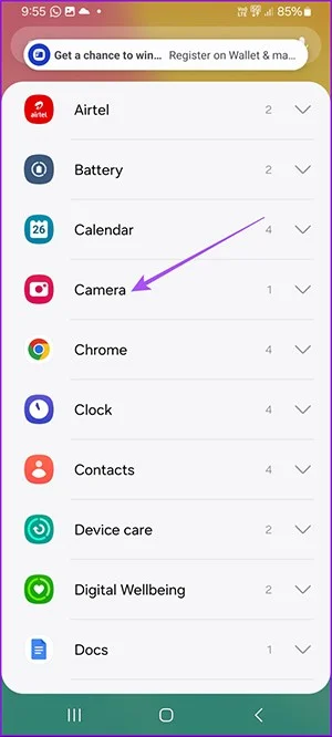 Cómo agregar un widget de cámara en Samsung Galaxy
