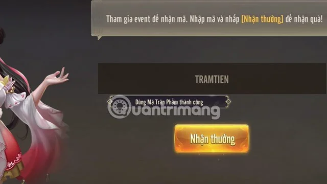 Laatste code van Tram Tien Quyet en hoe de code in te voeren