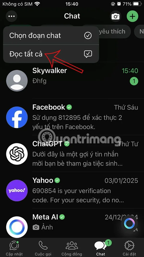 Como marcar todas as mensagens do WhatsApp como lidas