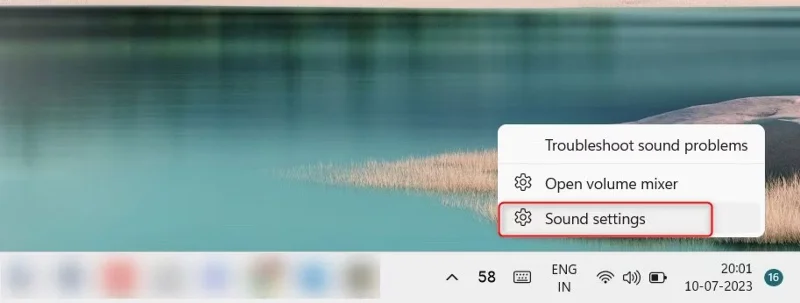 5 formas de abrir la configuración de sonido en una PC con Windows
