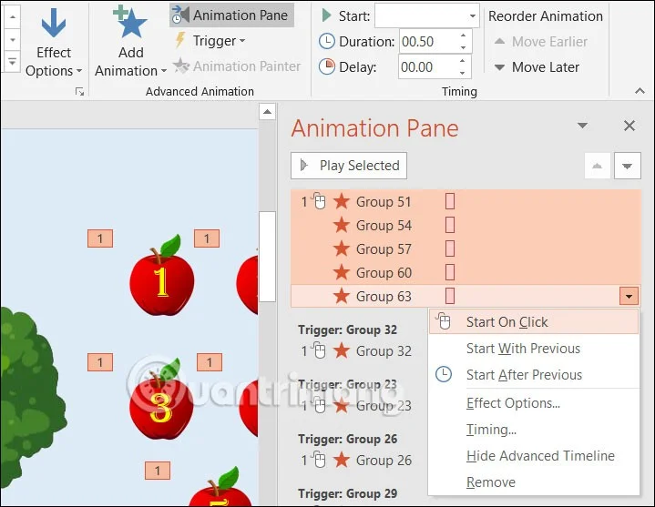 Hoe maak je een appelplukspel in PowerPoint