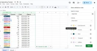 How to Create a Monthly Spending Tracker on Google Sheets