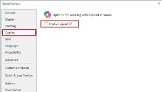 Cómo desactivar Copilot en Word, Excel y PowerPoint