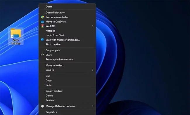 10 super fast ways to “Show desktop” for Windows