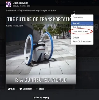 Hoe je Facebook-video's het snelst zonder software naar je computer downloadt