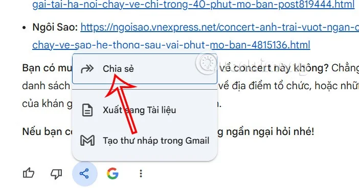 Gemini sohbet paylaşım rehberi