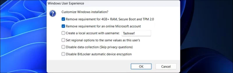 Как обойти минимальные требования к установке Windows 11