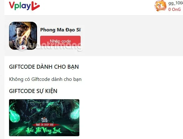 Último código de Phong Ma Dao Si y cómo ingresar el código