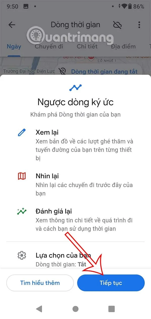Een back-up maken van uw Google Maps-tijdlijn