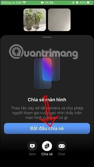 Cómo compartir la pantalla de Messenger durante una videollamada