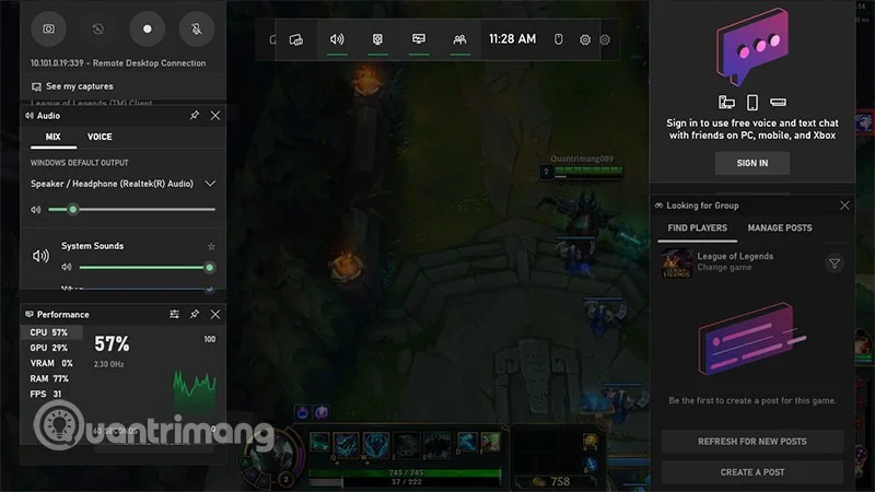 Formas de habilitar FPS en LMHT, habilitar Ping LOL