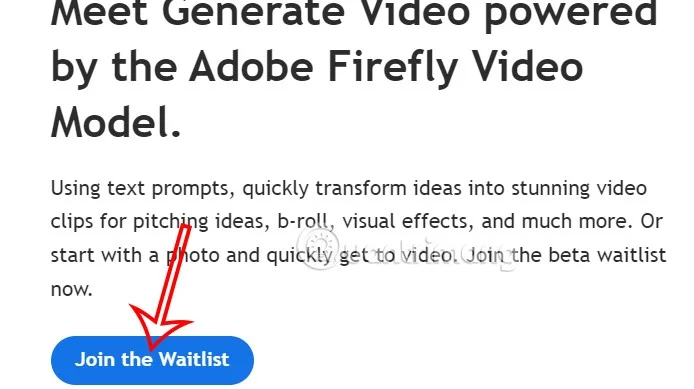 Cómo registrarse en Adobe Firefly Video