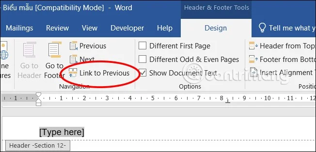 Hoe u verschillende kop- en voetteksten in Word kunt maken