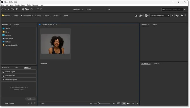 Cómo agregar un efecto de foco detrás del sujeto usando Adobe Camera Raw
