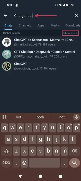 Hoe krijg je toegang tot ChatGPT op Telegram?