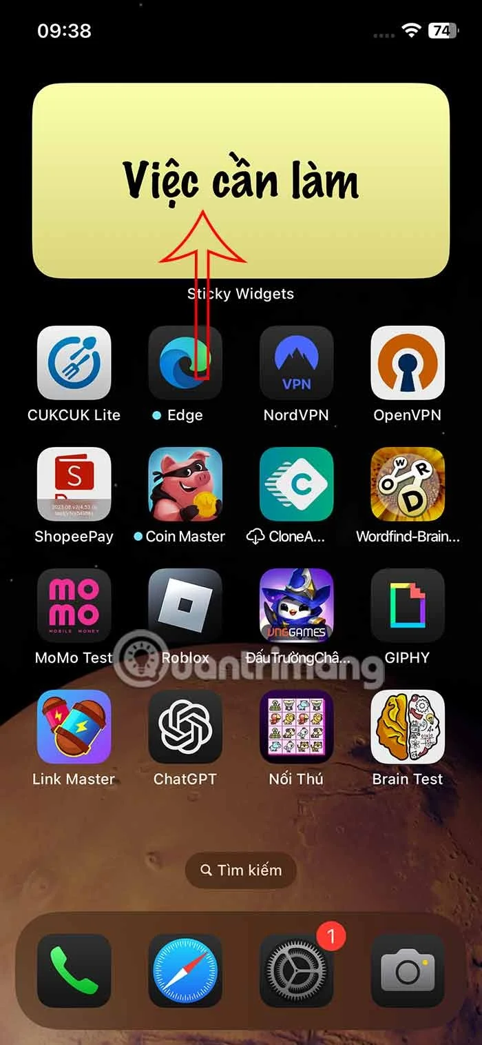 iPhone 홈 화면에 메모를 쓰는 방법