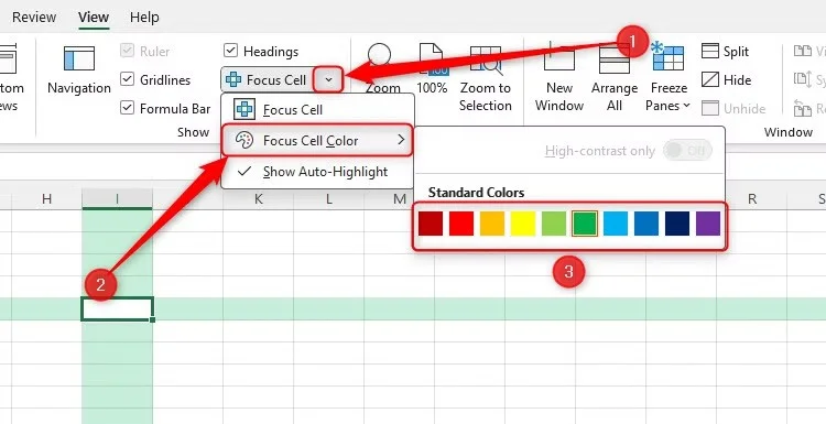 Cómo usar la celda de enfoque para resaltar datos de Excel