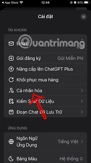 Instruções para desabilitar o armazenamento do ChatGPT