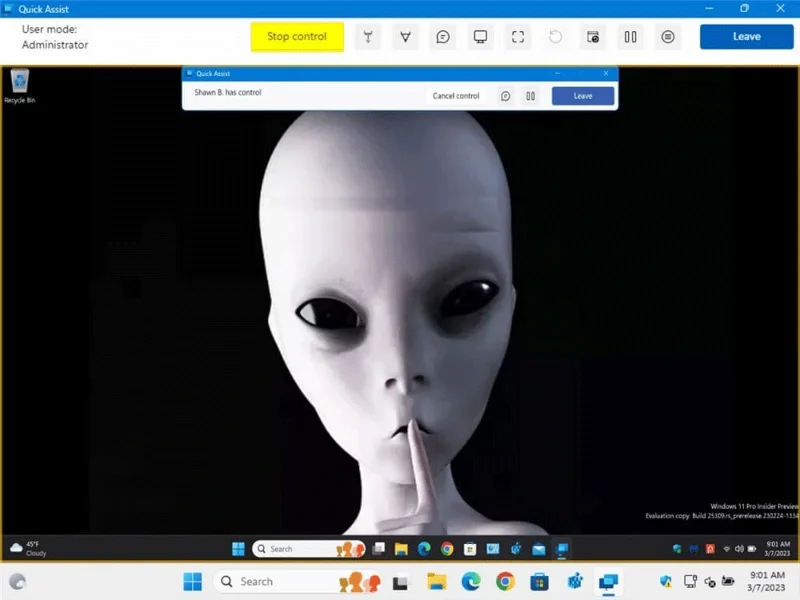 Cómo obtener y brindar soporte remoto mediante la aplicación Asistencia rápida en Windows 11