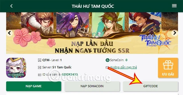Último código tailandés Hu Tam Quoc