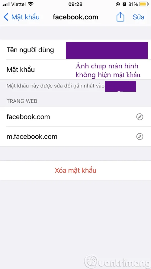 Hoe u opgeslagen wachtwoorden op de iPhone kunt bekijken en eenvoudig wachtwoorden kunt bewerken