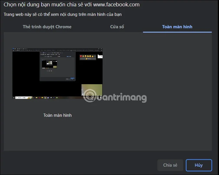 Cómo compartir la pantalla de Messenger durante una videollamada