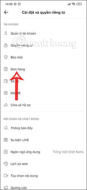 Instrucciones para consultar el carrito de compras en TikTok Shop