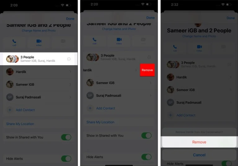 iMessage iPhone sohbet grupları nasıl oluşturulur ve yönetilir