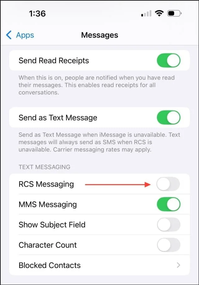 iOS 18에서 RCS 메시지를 활성화하고 보내는 방법