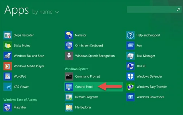 วิธีเปิดแผงควบคุมบน Windows 10, 8.1, 7