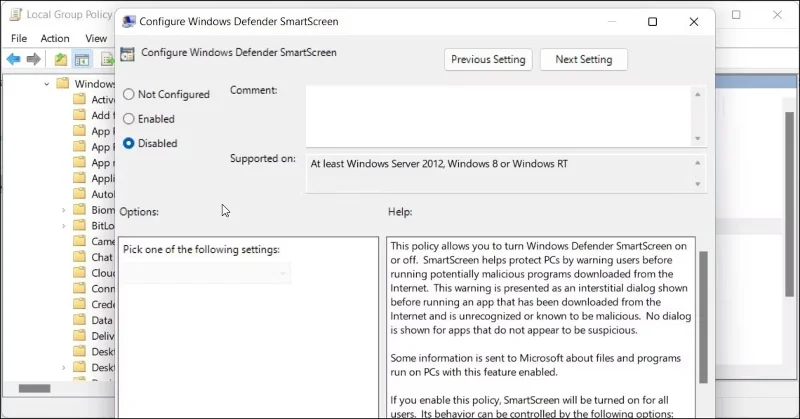 Windows'ta SmartScreen filtresini nasıl etkinleştirir veya devre dışı bırakırsınız