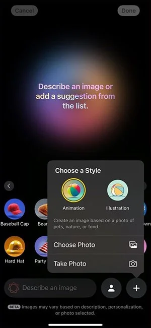 Hoe je de Image Playground van Apple Intelligence kunt gebruiken om AI-afbeeldingen te maken