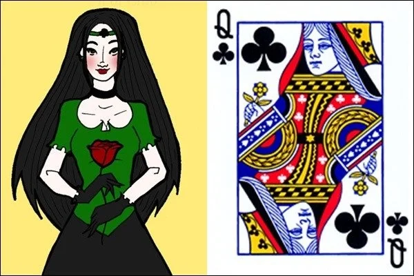 Wer sind die 12 echten Charaktere hinter den Karten J, Q und K im westlichen Deck?