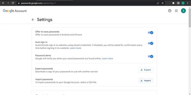 Cómo importar contraseñas desde un archivo CSV a Google Chrome