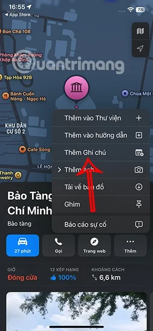 Apple Haritalar'da konum notları yazma talimatları