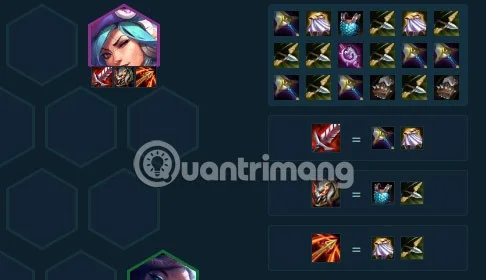Standard Caitlyn DTCL season 10 equipment, build Caitlyn TFT season 10 squad