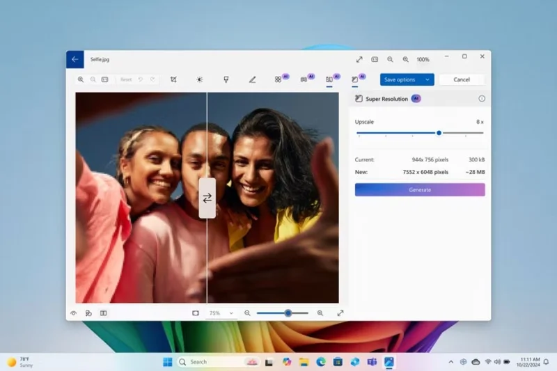 Microsoft Paint obtiene herramientas de IA generativa
