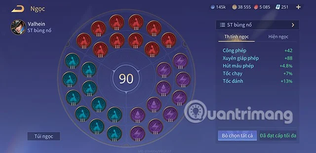 Guia para construir itens, tabela de gemas de Valhein, temporada S1 2023