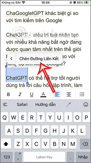 Cómo insertar un enlace en un documento de Google Docs