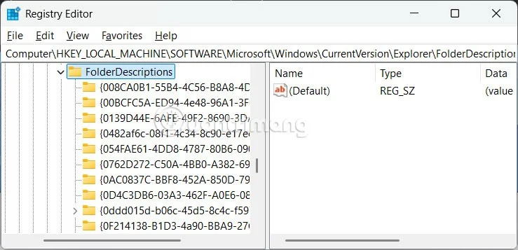 Varsayılan klasörleri kaldırma talimatları Windows 11