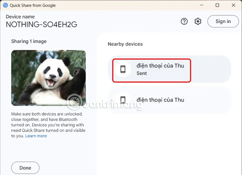 How to use Quick Share on Windows to send files quickly