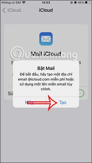Telefonlarda ve bilgisayarlarda en son iCloud e-postasını oluşturma talimatları