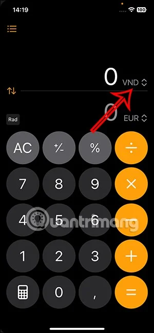 iPhone 계산기 앱에서 단위를 변환하는 방법